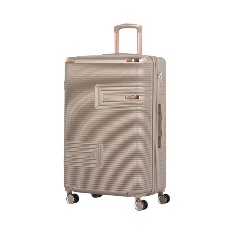 أفياتور شنط سفر  دبش عروسة - مكون من 4قطع ويشمل حقيبتين يد - بكفرات دبل وقفل رقمي ثابت -  ماركة / AVIATOR - Image 5